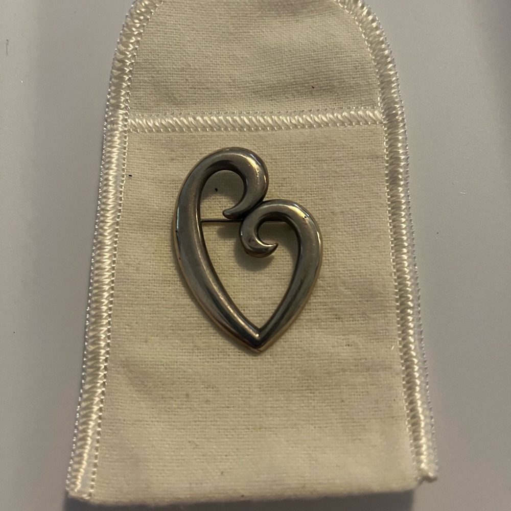 James Avery Silver Heart Hair Accessory